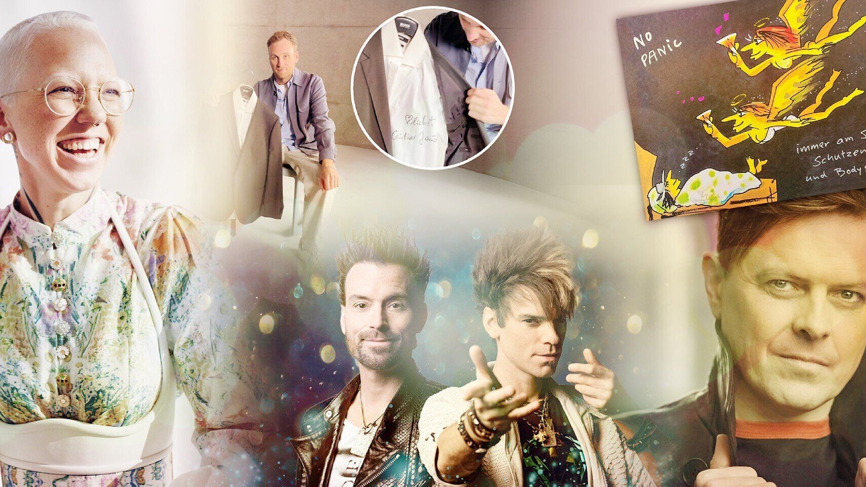 Das Lichtblicke Auktionsmotiv mit verschiedenen Künstlern, wie Michael Patrick Kelly und Stefanie Heizmann etc.